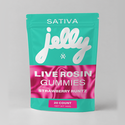 Jelly 10000mg THCP Live Rosin Blend Gummies Strawberry Runtz 20ct (Sativa)