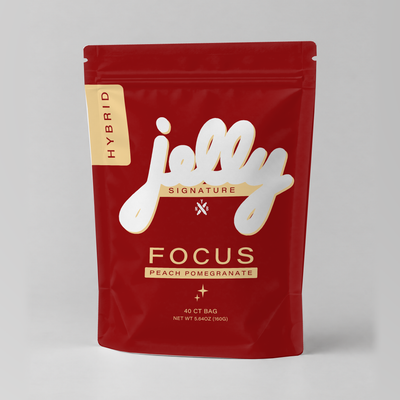 Jelly 1000mg CBG Signature Focus Gummies Peach Pomegranate 40ct (Hybrid)