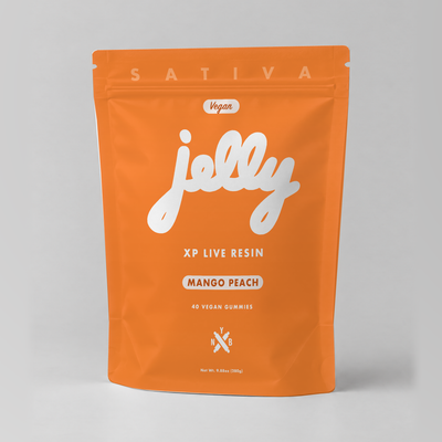 Jelly 1000mg D9xp Gummies Mango Peach 40ct (Sativa)